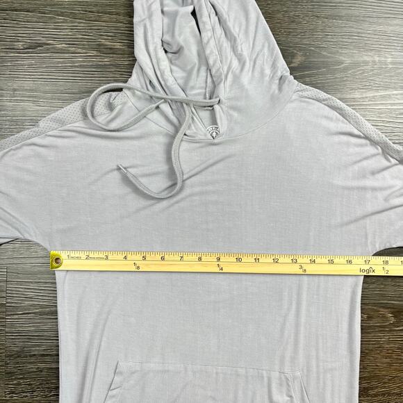 Gold's Gym Women's Athletic T-shirt Hooded Mini Dress Small Pockets Vented Logo - Picture 7 of 7